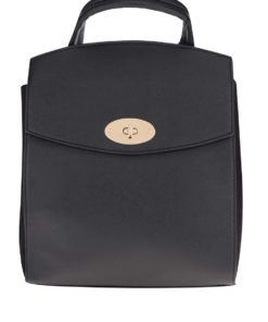 Černý menší koženkový batoh Dorothy Perkins