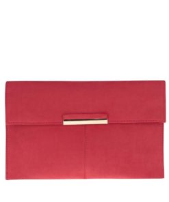 Červené  psaníčko v semišové úpravě Dorothy Perkins