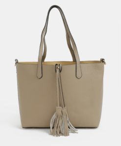 Béžový kožený shopper s pouzdrem 2v1 ZOOT