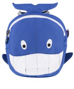 Bílo-modrý batoh ve tvaru velryby Affenzahn