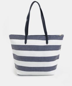 Bílo-modrý pruhovaný shopper Dorothy Perkins