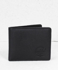 Herschel Supply Co. Hank+ Wallet Black Pebbled Leather Univerzální velikost
