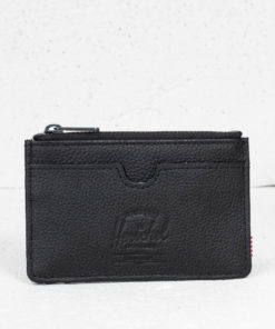 Herschel Supply Co. Oscar Wallet Black Pebbled Leather Univerzální velikost