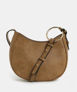 Hnědá crossbody kabelka Dorothy Perkins