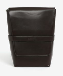 Hnědý koženkový batoh Bobby Black