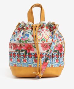 Krémový batoh/vaková kabelka Desigual Little Malmo