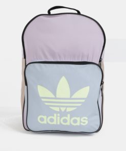 Modro-fialový dámský batoh s potiskem adidas Originals