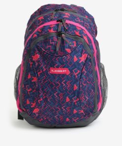 Modro-růžový vzorovaný holčičí batoh LOAP Shaw 25 l