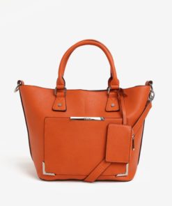 Oranžová kabelka s pouzdrem Bessie London