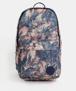 Růžovo-modrý dámský vzorovaný batoh Converse EDC Backpack 19l