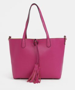 Růžový kožený shopper s pouzdrem 2v1 ZOOT