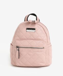 Světle růžový prošívaný batoh Claudia Canova Hope