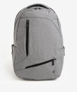 Světle šedý žíhaný voděodolný batoh PKG