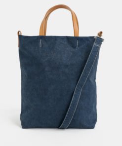 Tmavě modrá crossbody kabelka s koženými detaily UASHMAMA® Otti