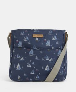 Tmavě modrá crossbody kabelka s motivem plachetnic Brakeburn