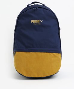 Tmavě modrý batoh s detaily v semišové úpravě Puma 22 l