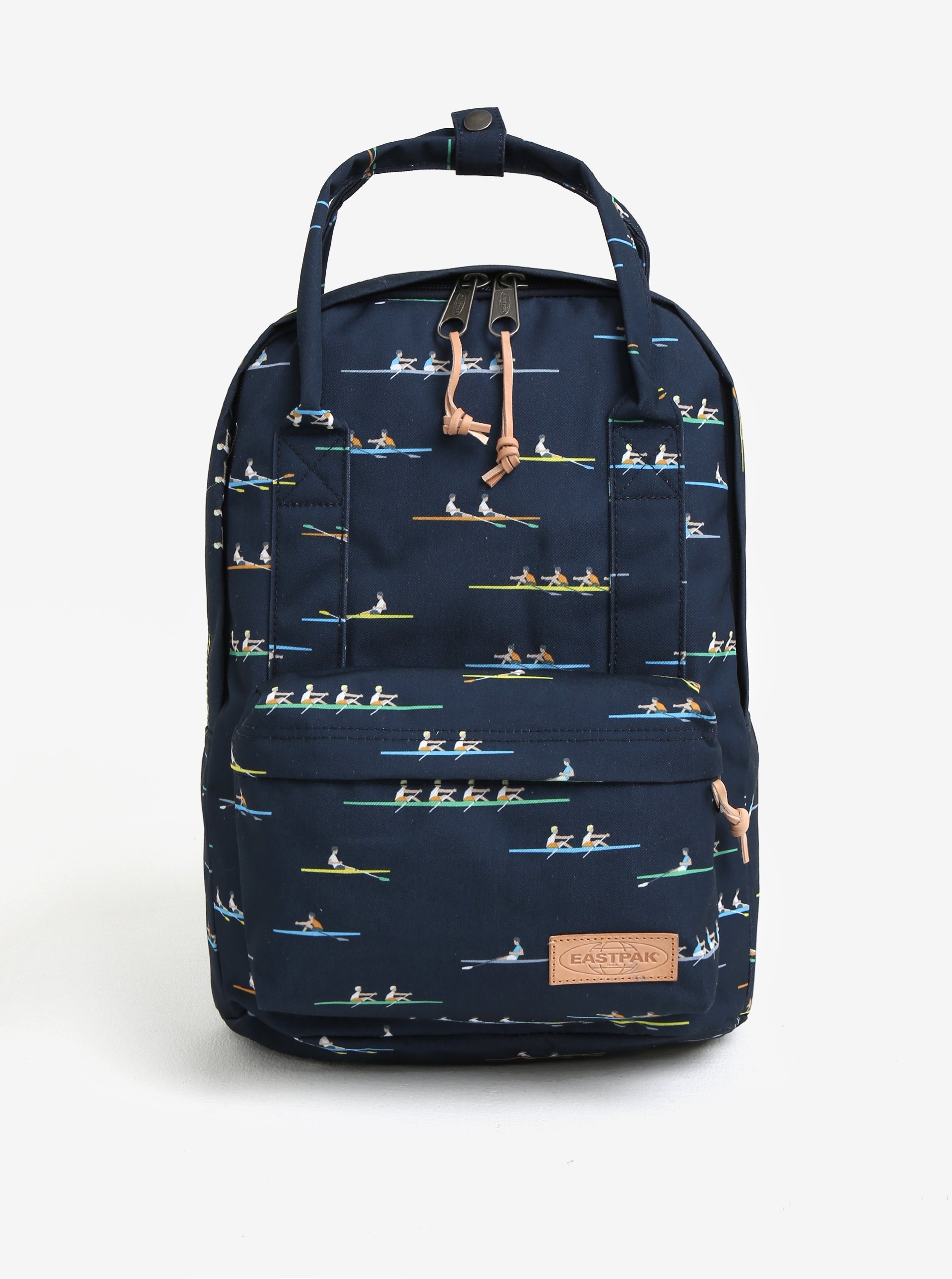 Tmavě modrý vzorovaný batoh Eastpak Break Off Padded Shop´r 15 l Tmavě modrý vzorovaný batoh Eastpak Break Off Padded Shop´r 15 l