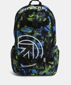 Zeleno-černý pánský kostkovaný batoh Meatfly Basejumper 3 20 l