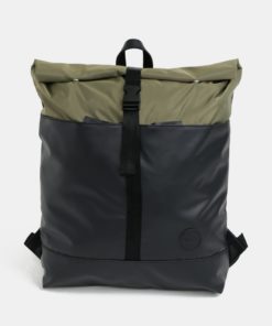 Zeleno-černý voděodolný batoh Enter Research Roll Top 17 l