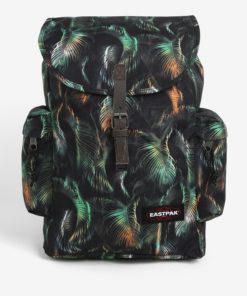 Zeleno-černý vzorovaný batoh s klopou Eastpak Austin 18 l