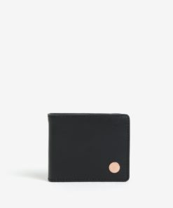 Černá pánská kožená peněženka Herschel Vincent