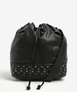 Černá vaková kabelka s cvočky Meatfly Orphan