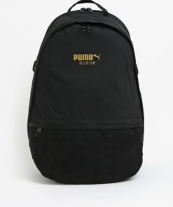 Černý batoh s detaily v semišové úpravě Puma 22 l