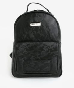 Černý batoh s maskáčovým vzorem Claudia Canova Piper