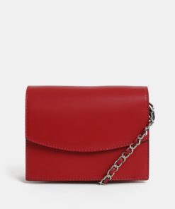 Červená crossbody kabelka Pieces Freja