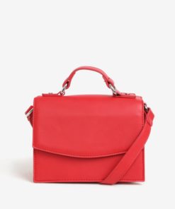 Červená crossbody kabelka Pieces Milla