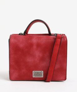 Červená vzorovaná crossbody kabelka Bessie London