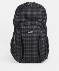 Šedo-černý kostkovaný batoh LOAP Asso 20 l