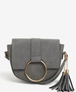 Šedá crossbody kabelka s detaily ve zlaté barvě VERO MODA Rina