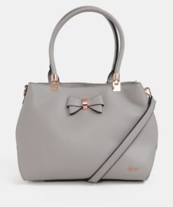 Šedá kabelka s mašlí Gionni Avril