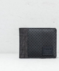 Herschel Supply Co. Edward+ Wallet Black Crosshatch/ Black/ White Univerzální velikost