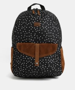 Hnědo-černý vzorovaný batoh batoh Roxy Shadow