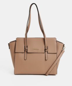 Hnědá velká koženková kabelka ALDO