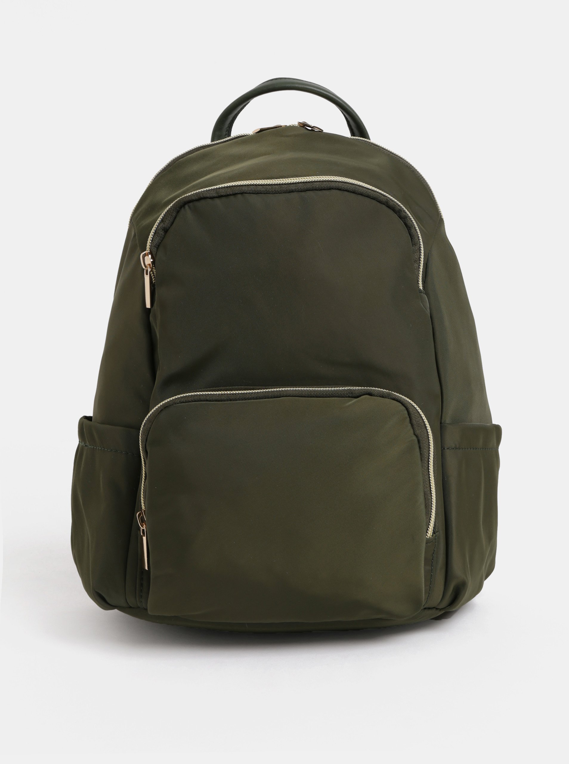 Khaki batoh se zipy ve zlaté barvě ZOOT Khaki batoh se zipy ve zlaté barvě ZOOT