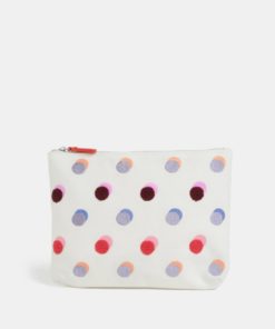 Krémová kosmetická taška s barevnými puntíky Cath Kidston
