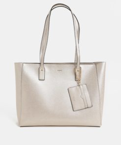 Lesklá béžová kabelka ALDO