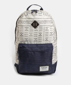 Modro-krémový vzorovaný batoh Burton 20 l