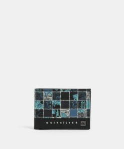 Modro-černá pánská vzorovaná peněženka Quiksilver
