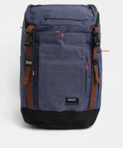 Modrý batoh s hnědými detaily Nugget 35 l
