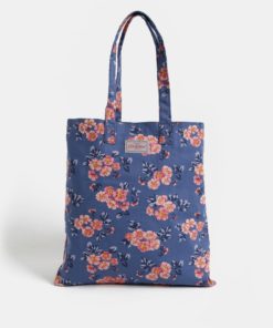Růžovo-modrá dámská květovaná taška Cath Kidston