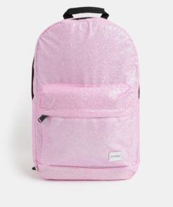 Růžový dámský třpytivý batoh Spiral Core 18 l