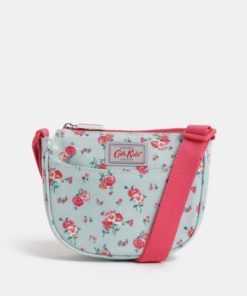 Světle modrá holčičí květovaná crossbody kabelka Cath Kidston