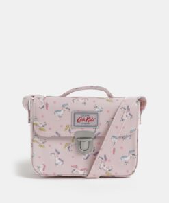 Světle růžová holčičí crossbody kabelka se vzorem jednorožců Cath Kidston
