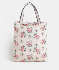 Světle růžová květovaná taška Cath Kidston