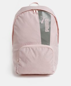 Světle růžový batoh s potiskem Puma 21 l