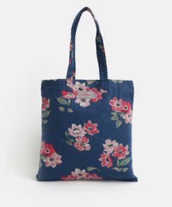 Tmavě modrá dámská květovaná taška Cath Kidston